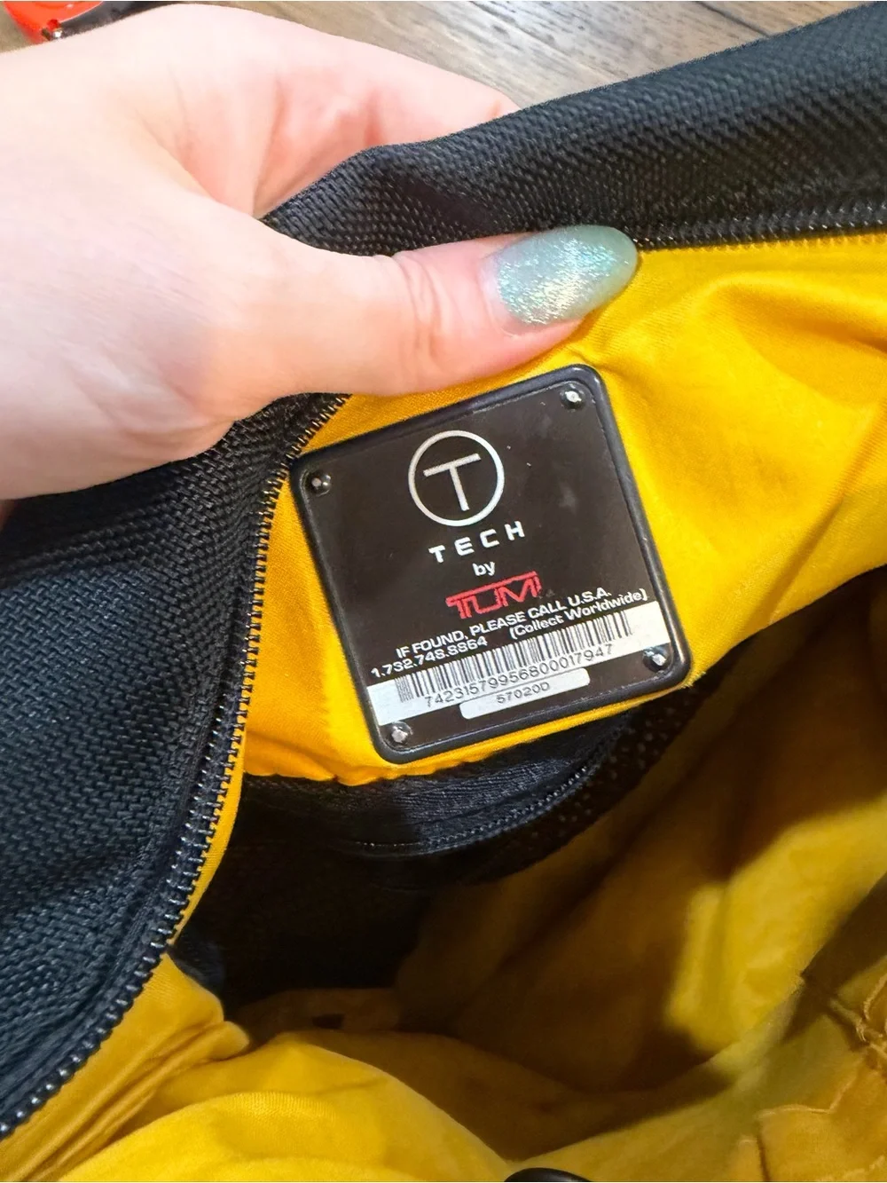 Tumi T-Tech Black Nylon Messenger Bag